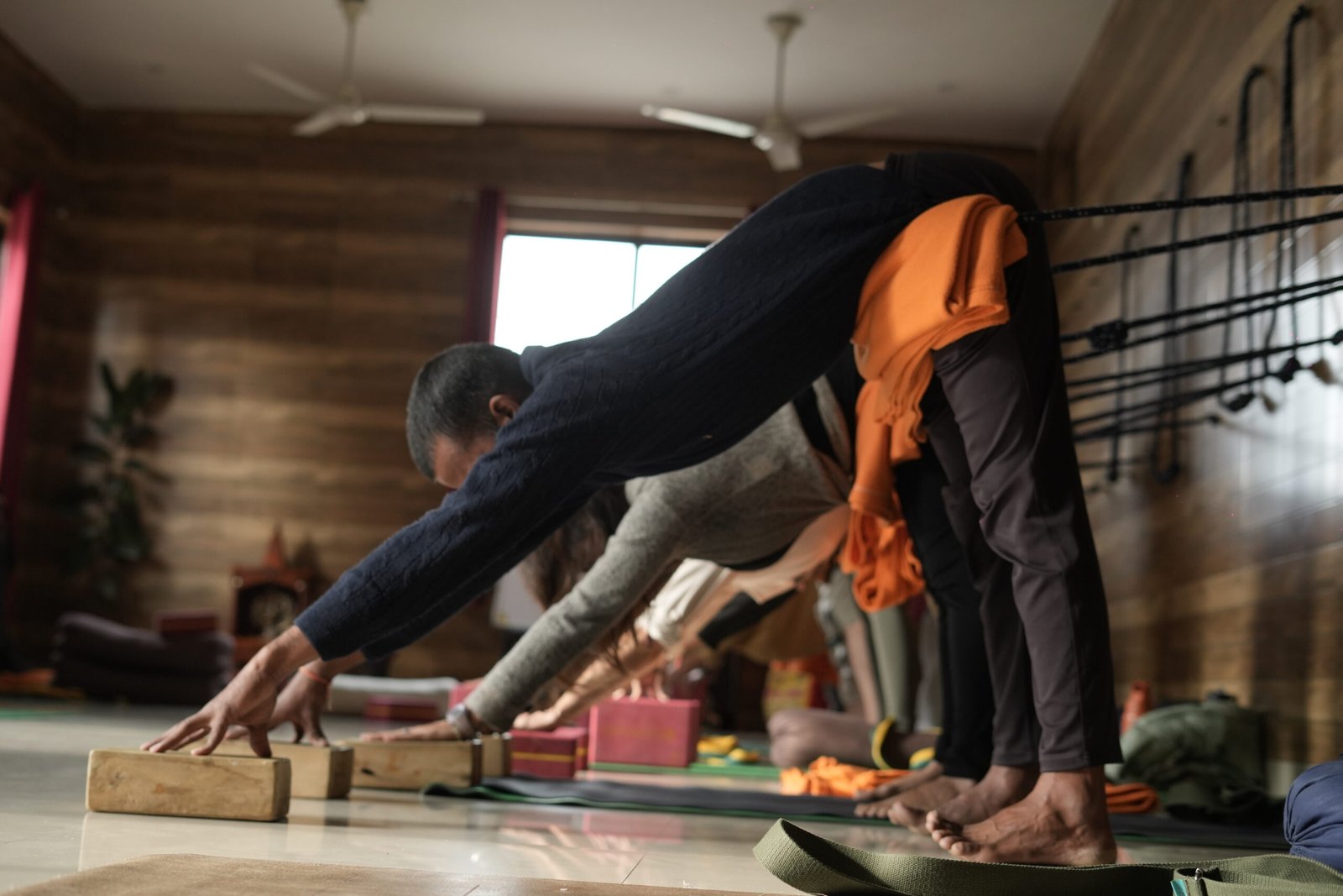 A 200-hour teacher training class in session